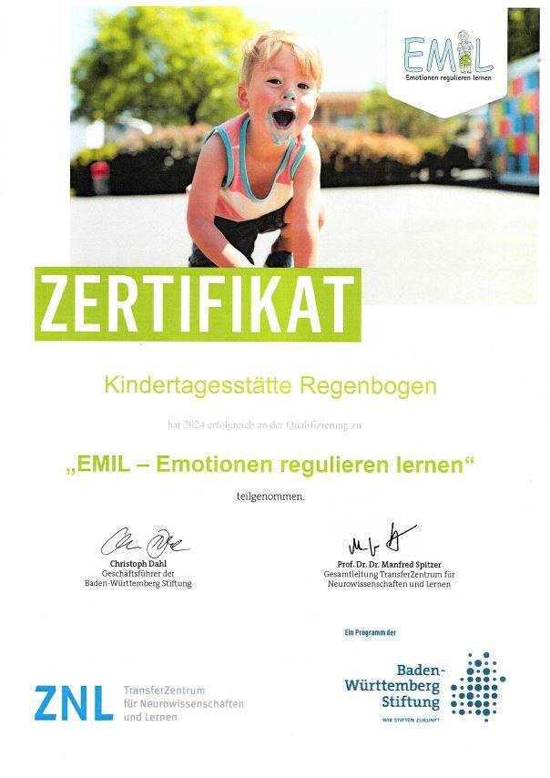 Zertifikat Fortbildung - EMIL
