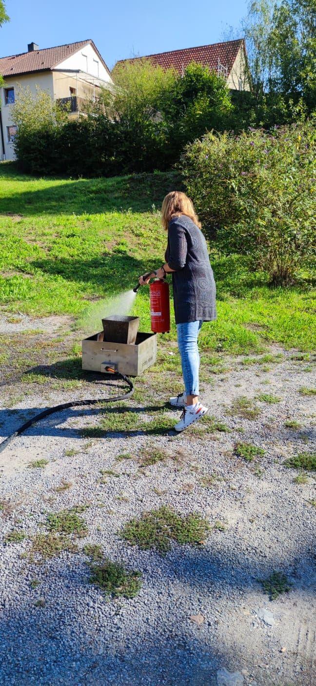 Feuerlöschübung